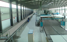 Gypsum board production line